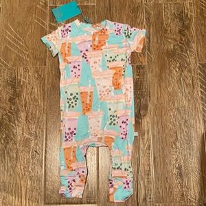 Posh Peanut Baby's Boba Time Basic Romper